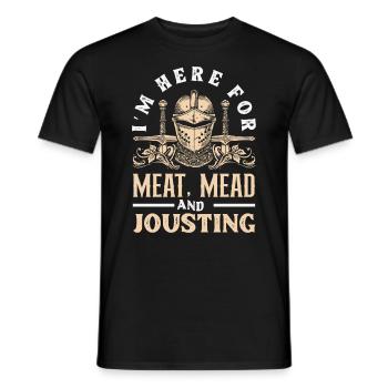 Festival de l’épée médiévale - T-shirt homme - noir - Devant - AI Model Male 178 light (178cm)