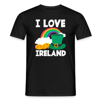 Funny Irish Ireland Gift - Men's T-Shirt - black - Front - AI Model Male 178 light (178cm)