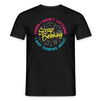 Memory Book, Scrapbook, Scrapbook, Scrapbook, Scrapbook - Men's T-Shirt - black - Front - AI Model Male 178 light (178cm)