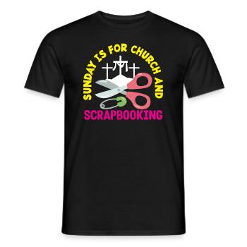 Memory Book, Scrapbook, Scrapbook, Scrapbook, Scrapbook - Men's T-Shirt - black - Front - AI Model Male 178 light (178cm)