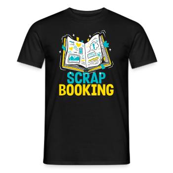Memory Book, Scrapbook, Scrapbook, Scrapbook, Scrapbook - Men's T-Shirt - black - Front - AI Model Male 178 light (178cm)