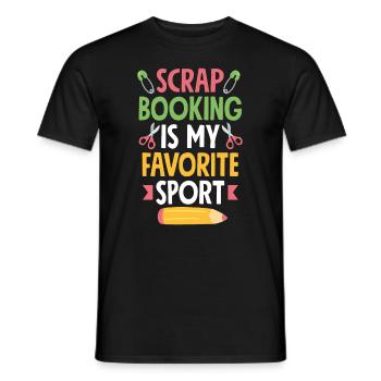 Memory Book, Scrapbook, Scrapbook, Scrapbook, Scrapbook - Men's T-Shirt - black - Front - AI Model Male 178 light (178cm)