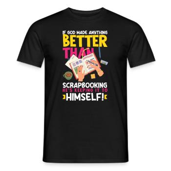Memory Book, Scrapbook, Scrapbook, Scrapbook, Scrapbook - Men's T-Shirt - black - Front - AI Model Male 178 light (178cm)