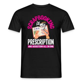 Memory Book, Scrapbook, Scrapbook, Scrapbook, Scrapbook - Men's T-Shirt - black - Front - AI Model Male 178 light (178cm)
