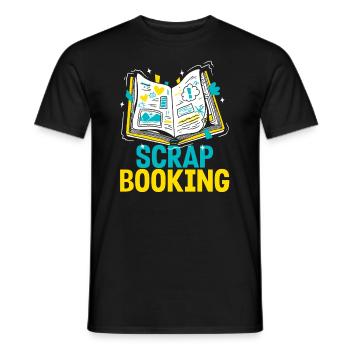 Memory Book, Scrapbook, Scrapbook, Scrapbook, Scrapbook - Men's T-Shirt - black - Front - AI Model Male 178 light (178cm)