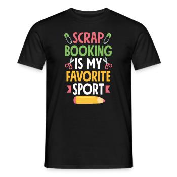 Memory Book, Scrapbook, Scrapbook, Scrapbook, Scrapbook - Men's T-Shirt - black - Front - AI Model Male 178 light (178cm)