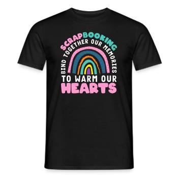Memory Book, Scrapbook, Scrapbook, Scrapbook, Scrapbook - Men's T-Shirt - black - Front - AI Model Male 178 light (178cm)