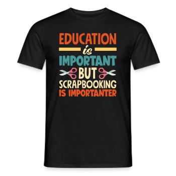 Memory Book, Scrapbook, Scrapbook, Scrapbook, Scrapbook - Men's T-Shirt - black - Front - AI Model Male 178 light (178cm)