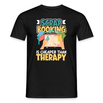 Memory Book, Scrapbook, Scrapbook, Scrapbook, Scrapbook - Men's T-Shirt - black - Front - AI Model Male 178 light (178cm)