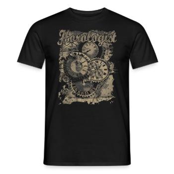 Horlogerie Signification Horloger - T-shirt homme - noir - Devant - AI Model Male 178 light (178cm)
