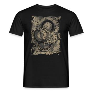 Horologie Stunde Bedeutung Uhrmacher - Männer T-Shirt - Schwarz - Vorne - AI Model Male 178 light (178cm)