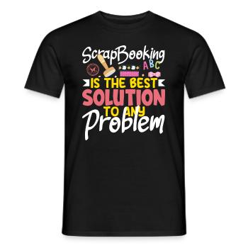 Memory Book, Scrapbook, Scrapbook, Scrapbook, Scrapbook - Men's T-Shirt - black - Front - AI Model Male 178 light (178cm)