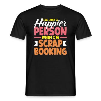 Memory Book, Scrapbook, Scrapbook, Scrapbook, Scrapbook - Men's T-Shirt - black - Front - AI Model Male 178 light (178cm)