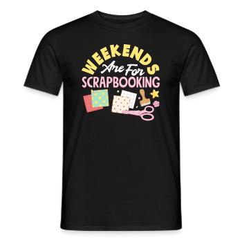 Memory Book, Scrapbook, Scrapbook, Scrapbook, Scrapbook - Men's T-Shirt - black - Front - AI Model Male 178 light (178cm)