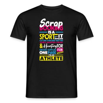 Memory Book, Scrapbook, Scrapbook, Scrapbook, Scrapbook - Men's T-Shirt - black - Front - AI Model Male 178 light (178cm)