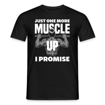 Calisthenics Training Fitness Workout - Men's T-Shirt - black - Front - AI Model Male 178 light (178cm)