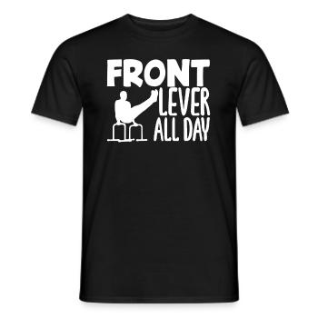 Calisthenics Training Fitness Workout - Men's T-Shirt - black - Front - AI Model Male 178 light (178cm)