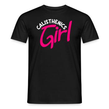 Calisthenics Training Fitness Workout - Men's T-Shirt - black - Front - AI Model Male 178 light (178cm)