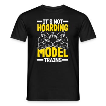 Drôle de Train amant Trains Locomotive cadeau - T-shirt homme - noir - Devant - AI Model Male 178 light (178cm)