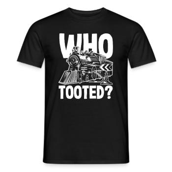 Drôle de Train amant Trains Locomotive cadeau - T-shirt homme - noir - Devant - AI Model Male 178 light (178cm)