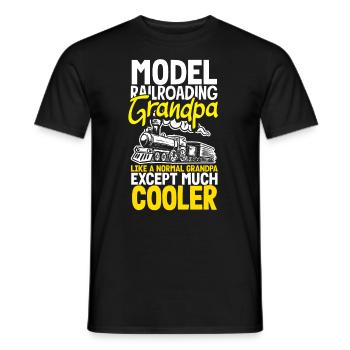 Drôle de Train amant Trains Locomotive cadeau - T-shirt homme - noir - Devant - AI Model Male 178 light (178cm)