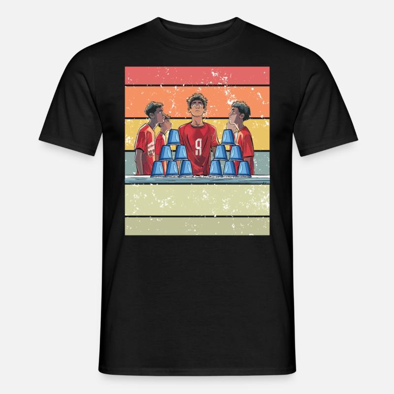 Stapeln Von Bechern Speed Stacker - Männer T-Shirt - Schwarz