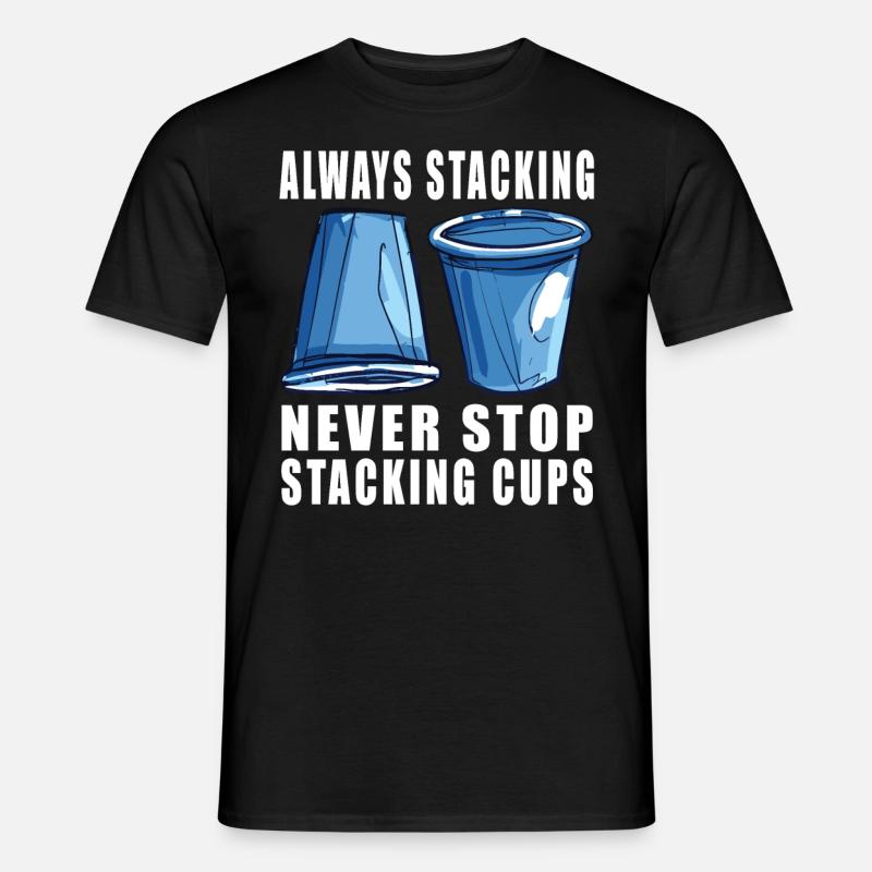 Empilage de gobelets Speed Stacker - T-shirt homme - noir