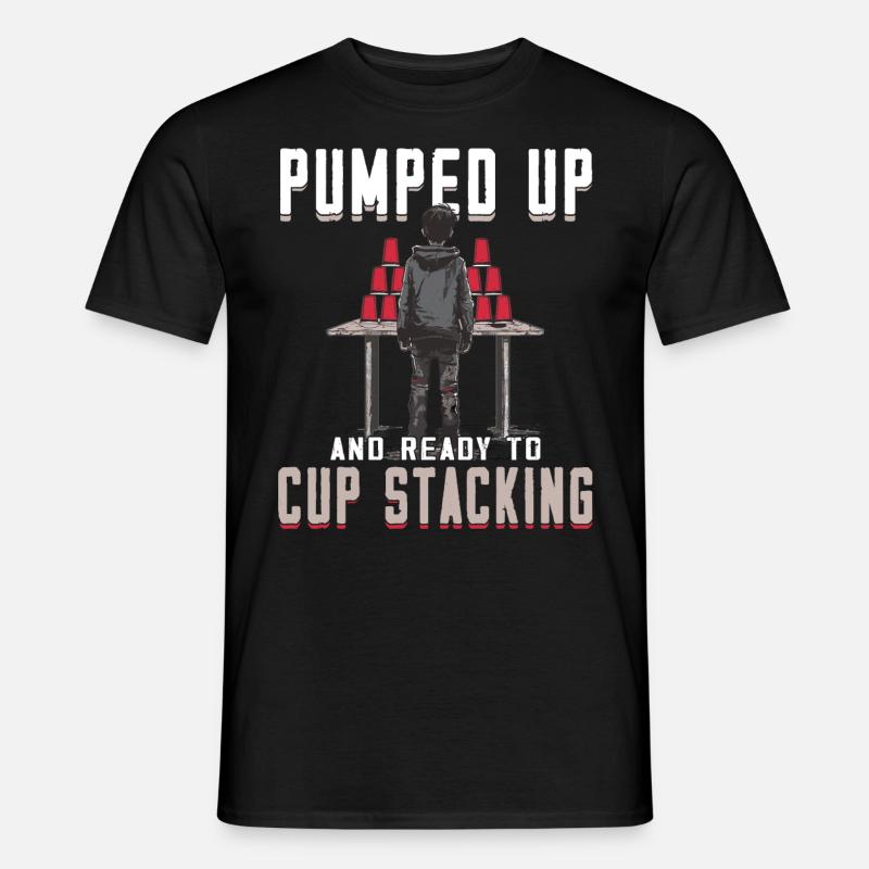 Empilage de gobelets Speed Stacker - T-shirt homme - noir