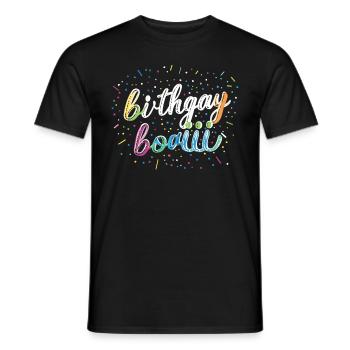 Es Ist Mein Birthgay Birth-gay Lgbt Gay - Männer T-Shirt - Schwarz - Vorne - AI Model Male 178 light (178cm)