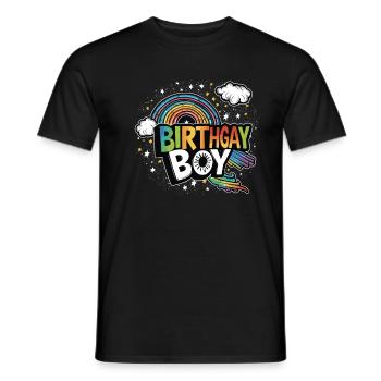 C’est ma naissancegay naissance-gay lgbt gay - T-shirt homme - noir - Devant - AI Model Male 178 light (178cm)