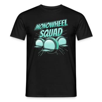 Euc E-monocycle Monocycle Électrique - T-shirt homme - noir - Devant - AI Model Male 178 light (178cm)