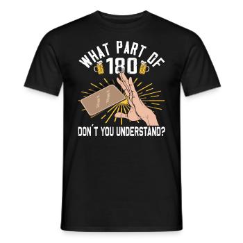 Bierdeckel Umdrehen Spiel Bier - Männer T-Shirt - Schwarz - Vorne - AI Model Male 178 light (178cm)