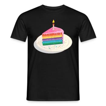 Anniversaire Naissancegay Naissance-gay Gay Gay - T-shirt homme - noir - Devant - AI Model Male 178 light (178cm)