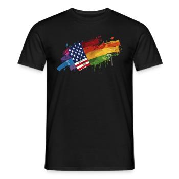Anniversaire Naissancegay Naissance-gay Gay Gay - T-shirt homme - noir - Devant - AI Model Male 178 light (178cm)