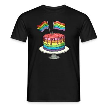 Anniversaire Naissancegay Naissance-gay Gay Gay - T-shirt homme - noir - Devant - AI Model Male 178 light (178cm)