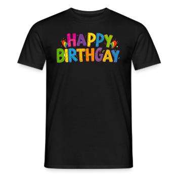 Anniversaire Naissancegay Naissance-gay Gay Gay - T-shirt homme - noir - Devant - AI Model Male 178 light (178cm)
