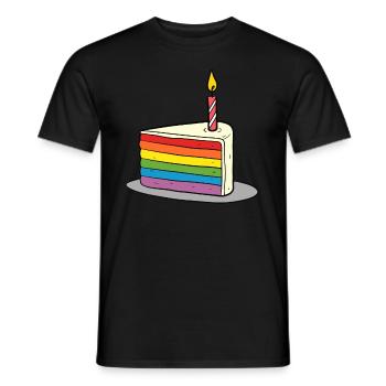 Anniversaire Naissancegay Naissance-gay Gay Gay - T-shirt homme - noir - Devant - AI Model Male 178 light (178cm)