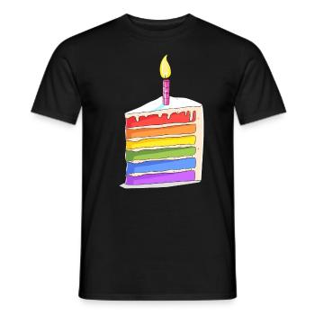 Anniversaire Naissancegay Naissance-gay Gay Gay - T-shirt homme - noir - Devant - AI Model Male 178 light (178cm)