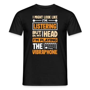 Vibraphon-musikinstrument - Männer T-Shirt - Schwarz - Vorne - AI Model Male 178 light (178cm)