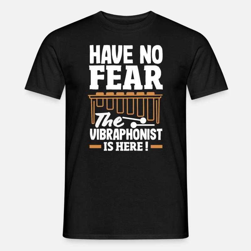 Vibraphon-musikinstrument - Männer T-Shirt - Schwarz
