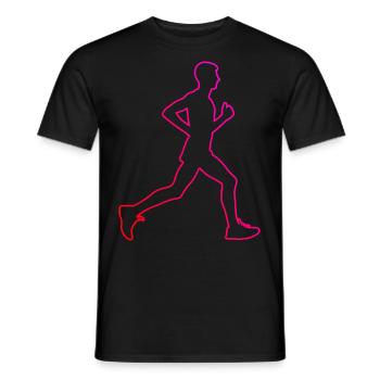 Course, Femmes, Jogging, Hommes, Course à pied, Course à pied - T-shirt homme - noir - Devant - AI Model Male 178 light (178cm)