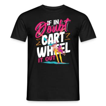 Cool Wheel Stroke Gymnastics Gymnastics - Men's T-Shirt - black - Front - AI Model Male 178 light (178cm)