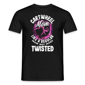 Cool Wheel Stroke Gymnastics Gymnastics - Men's T-Shirt - black - Front - AI Model Male 178 light (178cm)