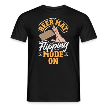 Bierdeckel Umdrehen Spiel Bier - Männer T-Shirt - Schwarz - Vorne - AI Model Male 178 light (178cm)