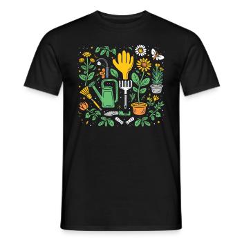 Permakultur Lebensmittel Compost - Männer T-Shirt - Schwarz - Vorne - AI Model Male 178 light (178cm)