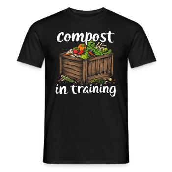Permakultur Lebensmittel Compost - Männer T-Shirt - Schwarz - Vorne - AI Model Male 178 light (178cm)