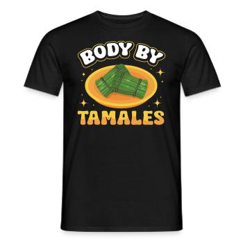 Cuisine mexicaine Tamale - T-shirt homme - noir - Devant - AI Model Male 178 light (178cm)