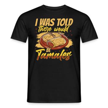 Cuisine mexicaine Tamale - T-shirt homme - noir - Devant - AI Model Male 178 light (178cm)