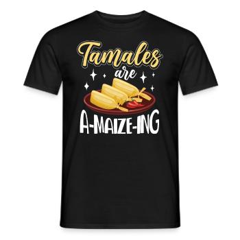Cuisine mexicaine Tamale - T-shirt homme - noir - Devant - AI Model Male 178 light (178cm)