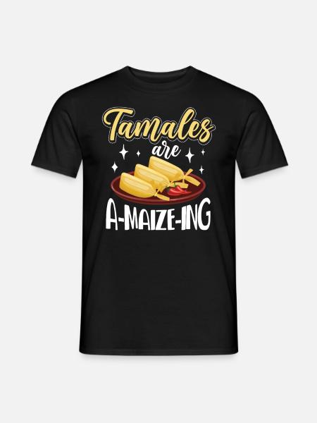 Cuisine mexicaine Tamale - T-shirt homme - noir